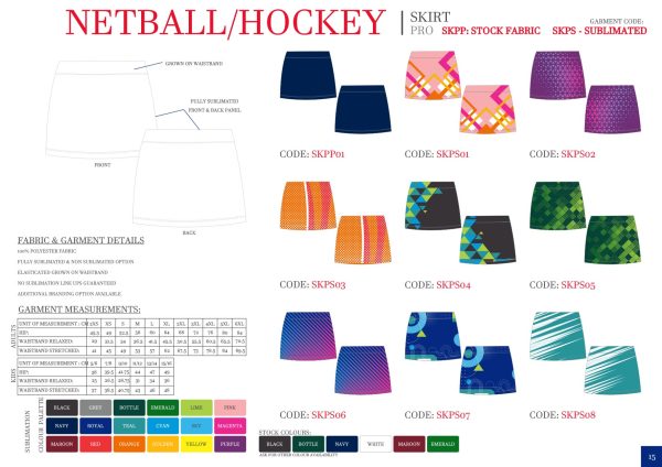 Netball/Hockey Skirt Pro