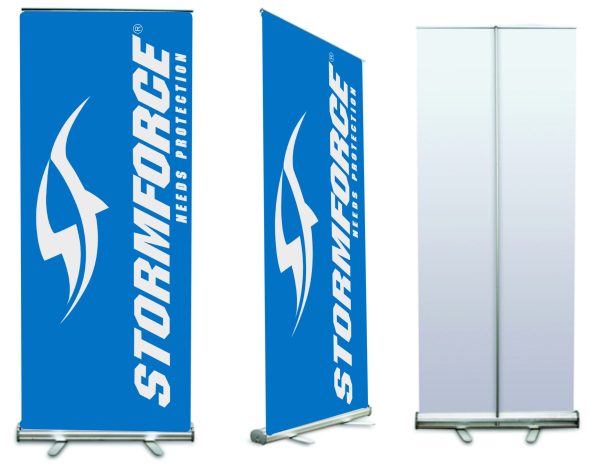 Roll Up Stands / Pull Up Banners  LT-0B Economy roll up.