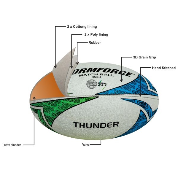 D03 STORMFORCE LIGHTNING MATCH BALL - Image 2